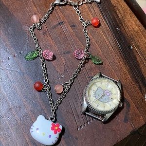 🖤’08💕hello kitty bracelet & ‘12 watch
